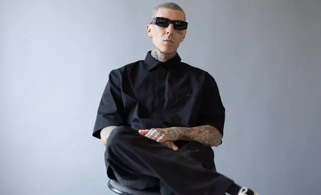 Travis Barker poses for a portrait in New York on Thursday, June 11, 2026. (Photo by Matt Licari/Invision/AP)