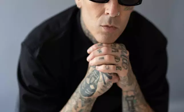 Travis Barker poses for a portrait in New York on Thursday, June 11, 2026. (Photo by Matt Licari/Invision/AP)