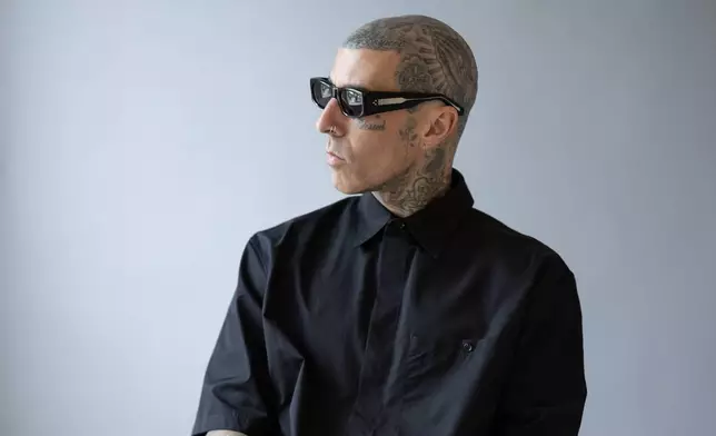Travis Barker poses for a portrait in New York on Thursday, June 11, 2026. (Photo by Matt Licari/Invision/AP)