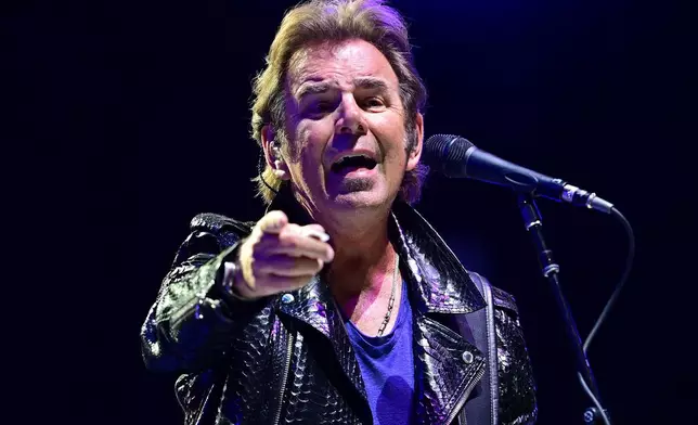 FILE - Journey's Jonathan Cain performs at the Pro Football Hall of Fame in Canton, Ohio on Aug. 6, 2022. (AP Photo/David Dermer, File)