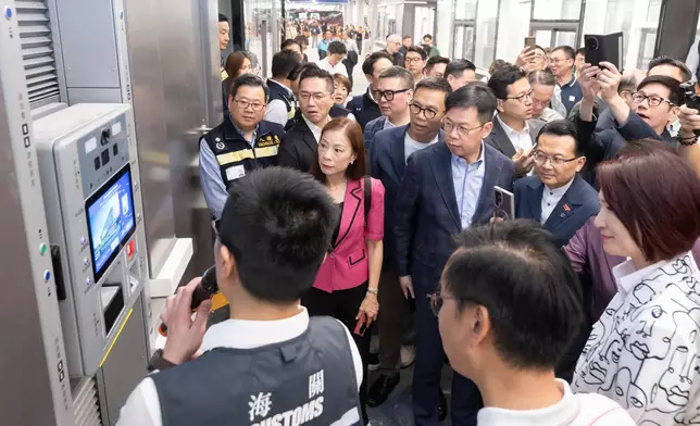 LegCo Members visit Huanggang Port Building Hong Kong Port Area Source: HKSAR Government Press Releases