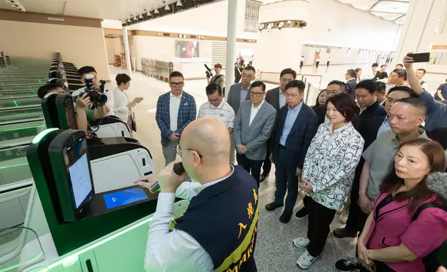 LegCo Members visit Huanggang Port Building Hong Kong Port Area Source: HKSAR Government Press Releases