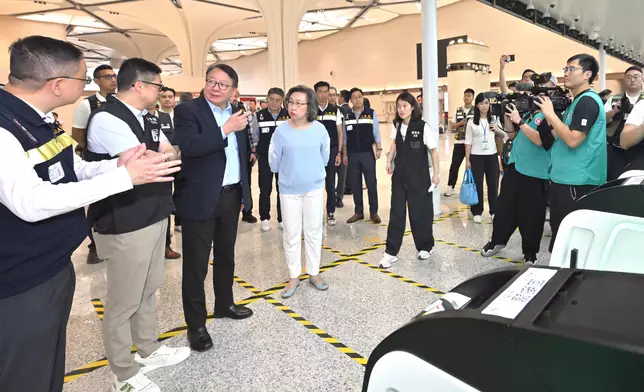 Remarks by CS at media session after inspecting stress test of passenger and vehicular flows at Huanggang Port (with photos/video) Source: HKSAR Government Press Releases