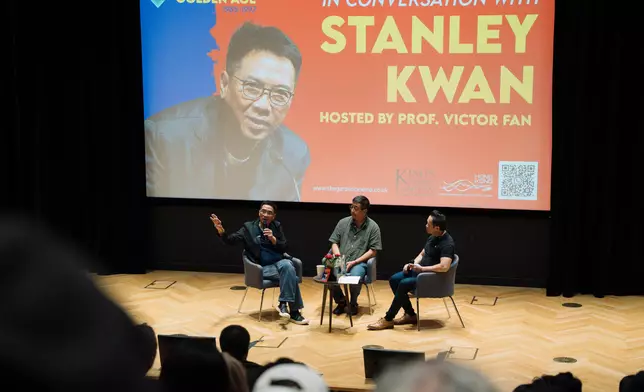 The Hong Kong Economic and Trade Office, London supported the Hong Kong Golden Age 1985-1997 Film Season presented at The Garden Cinema from July 9 to August 27 (London time) in London. Photo shows Director Stanley Kwan (left) engaging in a lively exchange with film critics, students and members of the audience at the masterclass. Source: HKSAR Government Press Releases