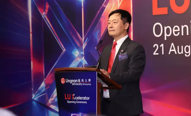 Prof S. Joe Qin, President and Wai Kee Kau Chair Professor of Data Science, says that LUX will connect Lingnan’s breakthrough research with national development and industry needs. Photo source: Lingnan University
