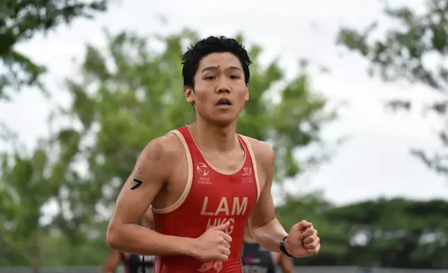 Triathlete Lam Lok-shi, Photo source: Lingnan University