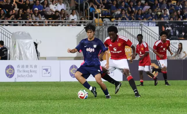 The first friendly match of the JC Youth Football Academy Summit took place tonight (14 August) at Mong Kok Stadium, featuring Hong Kong Premier Youth League U18 Champions - Kitchee and the Manchester United Academy U16.