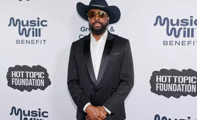 FILE - Wyclef Jean attends the Music Will Benefit at Gotham Hall, April 9, 2025, in New York. (Photo by CJ Rivera/Invision/AP, File)