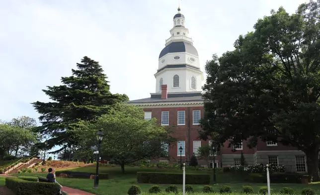 FILE - The Maryland State House in Annapolis, Md., June 13, 2026. (AP Photo/Robert Yoon, File)