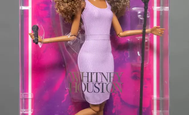 A Whitney Houston Barbie doll appears in New York on July 30, 2026. (Photo by Matt Licari/Invision/AP)