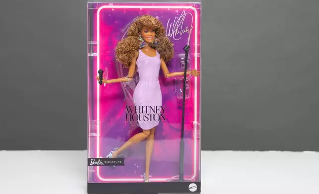 A Whitney Houston Barbie doll appears in New York on July 30, 2026. (Photo by Matt Licari/Invision/AP)