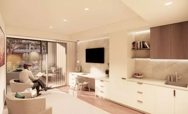 One of 90 luxury residential aged care suites at TLC Healthcare Hallam