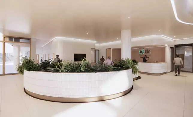 Patient arrival area at TLC Hallam’s new hospital day surgery