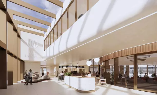 Patient arrival area at TLC Hallam’s new hospital day surgery