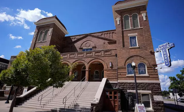 The 16th Street Baptist Church is seen Sept. 9, 2026, in Birmingham, Ala. (AP Photo/Mike Stewart)