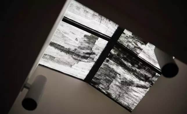 A skylight is painted over to reduce the temperature in a housing unit at a Minnesota Correctional Facility in Lino Lakes, Minn., Tuesday, Sept. 15, 2026. (AP Photo/Ellen Schmidt)