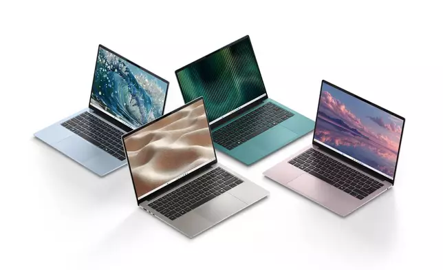 The Dell 14S features four colors: Linen, Dusty Rose, Washed Denim and Velvet Green.