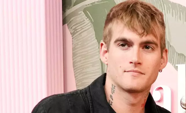 FILE - Presley Gerber poses at the Samuel Goldwyn Theatre, March 14, 2024, in Beverly Hills, Calif. (AP Photo/Chris Pizzello, File)