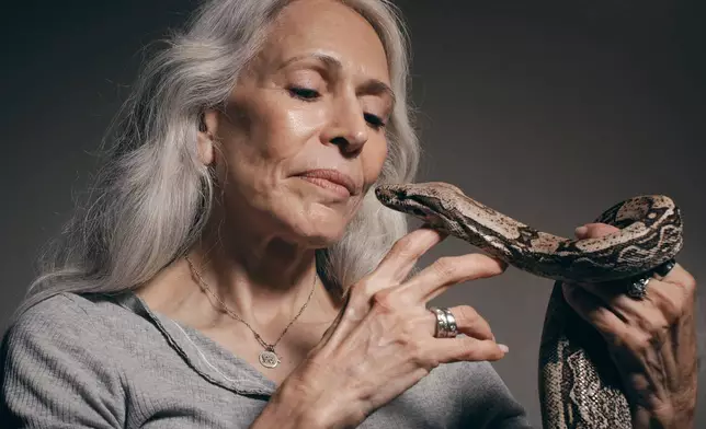 Animal talent expert Nancy Novograd poses for a portrait during auditions to select a snake for a part in an adaptation of Mozart’s “Così fan tutte," at the Metropolitan Opera in New York, Friday, Aug. 28, 2026. (AP Photo/Andres Kudacki)