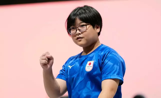 Japan's Yuki Kurihara gestures before the start of his Puyo Puyo Champions esports final match against Kang Dong-shin of South Korea at the Asian Games in Nagoya, Japan, Saturday, Sept. 26, 2026. (AP Photo/Dita Alangkara)
