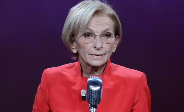 FILE -Italian politicia Emma Bonino attends the recording of Italian State Television TV show "Vieni via con me" (Come away with me) in Milan, Italy, Monday, Nov. 22, 2010. (AP Photo/Luca Bruno, File)