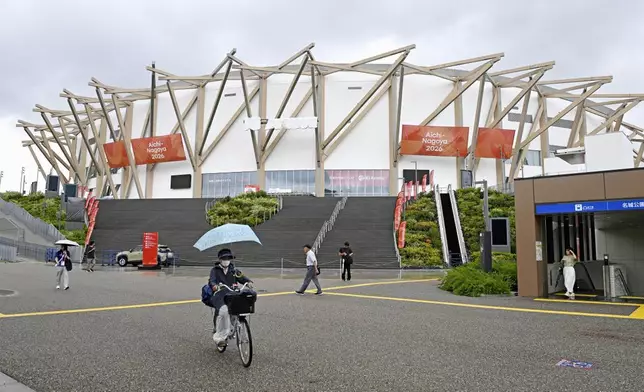 A general view of IG Arena, the venue for men's basketball games of Asian Games, in Nagoya, central Japan Sept. 9, 2026. (Kasumi Fukudome/Kyodo News via AP)