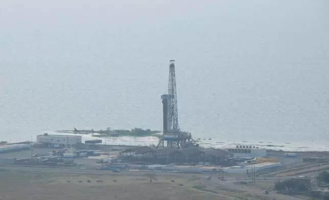 A view of the central processing unit at the Kingfisher oil field, operated by China National Offshore Oil Corporation (CNOOC), near Hoima, Uganda, Wednesday, Sept. 2, 2026. (AP Photo/Hajarah Nalwadda)
