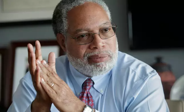 FILE - Lonnie Bunch, then director of the Smithsonian National Museum of African American History and Culture, Sept. 21, 2017, in Washington. (AP Photo/J. Scott Applewhite, File)