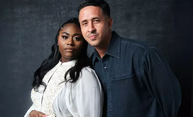 Walter Thompson-Hernandez,right, and Danielle Brooks pose for a portrait to promote "If I Go They Will Miss Me" on Friday, Sept. 11, 2026, in Los Angeles. (Photo by Birdie Thompson/Invision/AP)