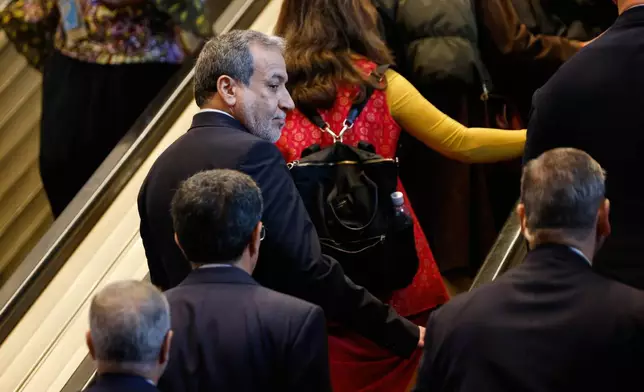 Iran's Foreign Minister Abbas Araghchi arrives ahead of the 81st session of the United Nations General Assembly at United Nations headquarters, Tuesday, Sept. 22, 2026. (AP Photo/Stefan Jeremiah)
