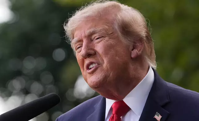 President Donald Trump and New York City Mayor Zohran Mamdani speak to reporters at Gracie Mansion, Monday, Sept. 21, 2026, in New York. (AP Photo/Julia Demaree Nikhinson)