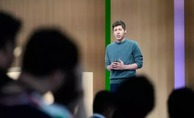 Open AI CEO Sam Altman speaks at the OpenAI DevDay 2026 conference, Tuesday, Sept. 29, 2026, in San Francisco. (AP Photo/Jeff Chiu)