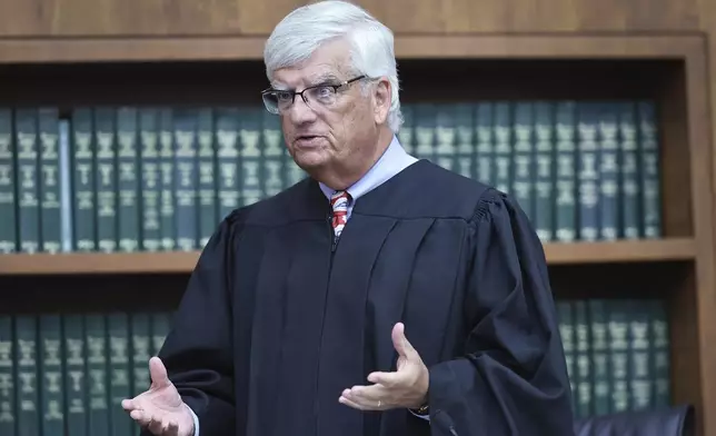 Judge William Sullivan asks the jury to continue deliberations during Lindsay Clancy's murder trial at Plymouth Superior Court in Plymouth, Mass., Tuesday, Sept. 1, 2026. (Greg Derr/The Patriot Ledger via AP, Pool)