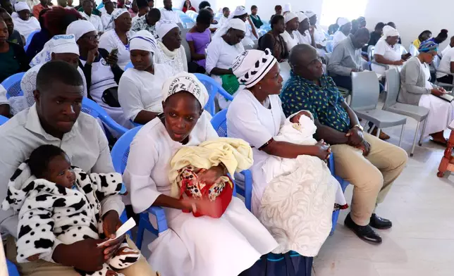 Quakerism faithful attend a congregation at Friends Church Cheptulu in Kaimosi, Kenya, Sunday, Sept. 20, 2026. (AP Photo/Jackson Njehia)
