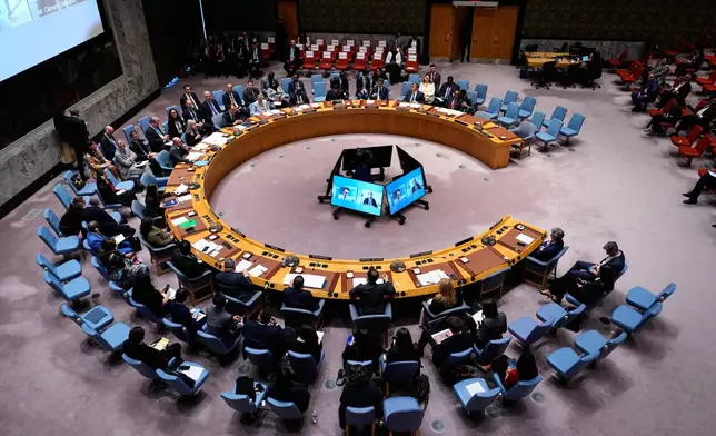 The United Nations Security Council meets on artificial intelligence at the 81st session of the United Nations General Assembly at United Nations headquarters, Wednesday, Sept. 23, 2026. (AP Photo/Yuki Iwamura)
