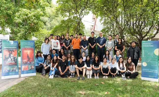 The Hong Kong Film Gala Presentation was held in Phnom Penh, Cambodia, from September 4 to 6. Photo shows the Masterclass on Script Writing held during the film gala. Source: HKSAR Government Press Releases