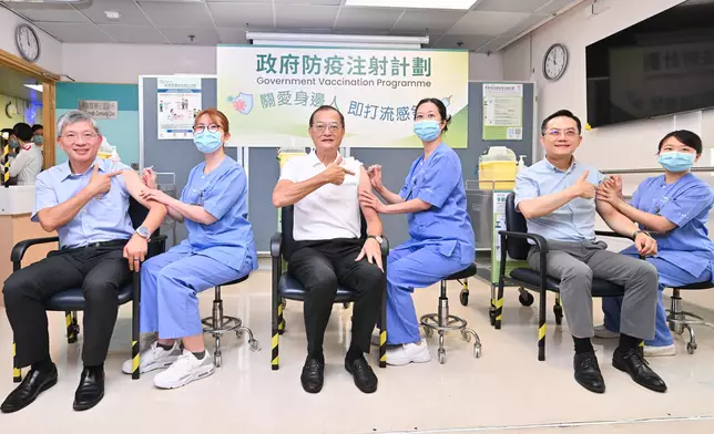 Secretary for Health receives seasonal influenza vaccination Source: HKSAR Government Press Releases