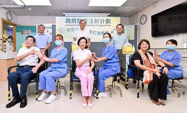 Secretary for Health receives seasonal influenza vaccination Source: HKSAR Government Press Releases