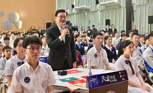 "Tiangong Class" Hong Kong and Macao Designated Session held successfully as HK and Macao young people experience remarkable achievements of the country's manned space development (with photos/video) Source: HKSAR Government Press Releases