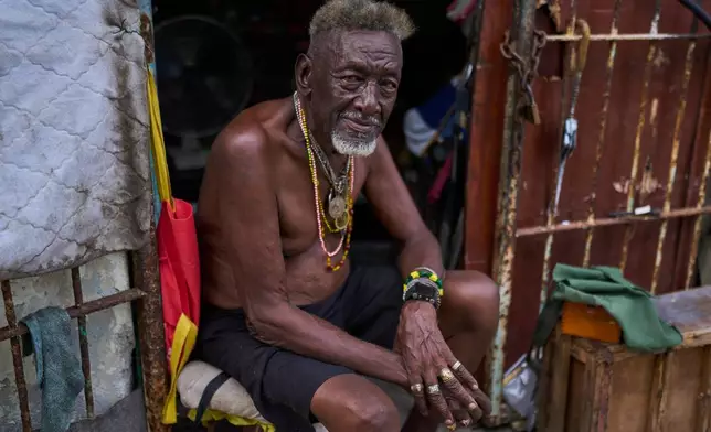 Oscar Joaquín López poses for a photo at the entrance of him home in Havana, Cuba, Monday, Sept. 7, 2026. (AP Photo/Ramon Espinosa)