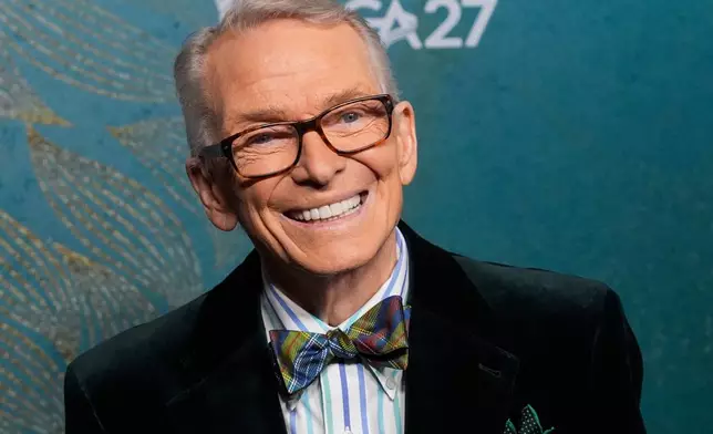 FILE - Bob Mackie appers at the 27th Costume Designers Guild Awards in Los Angeles on Feb. 6, 2025. (AP Photo/Chris Pizzello, File)