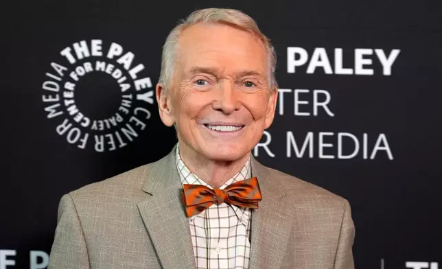 FILE - Fashion designer Bob Mackie poses at the premiere of the documentary film "Bob Mackie: Naked Illusion" in Los Angeles on May 13, 2024. (AP Photo/Chris Pizzello, File)