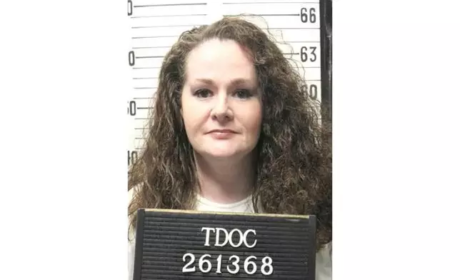 This photo provided by the Tennessee Department of Correction shows Christa Pike on Jan. 12, 2023. (TDOC via AP)