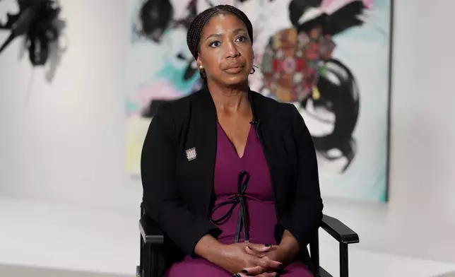 Shanita Brackett, acting director of the Smithsonian's National Museum of African American History and Culture, speaks during an interview with The Associated Press, Wednesday, Sept. 23, 2026, in Washington. (AP Photo/Julia Demaree Nikhinson)