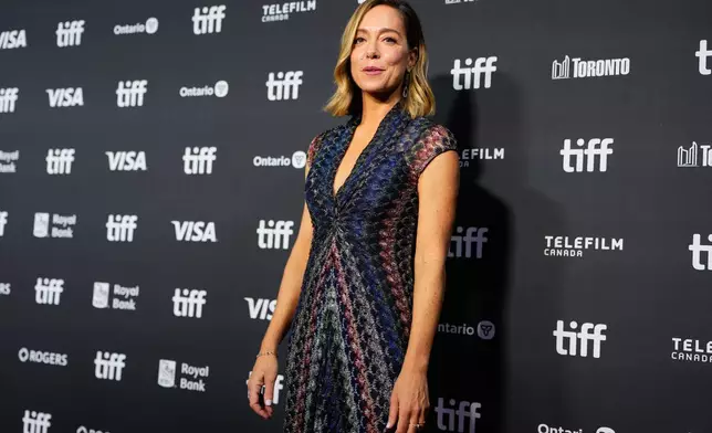 Director Sian Heder arrives on the red carpet to promote the film Being Heumann at the Toronto International Film Festival, in Toronto, on Thursday Sept. 10, 2026. (Chris Young/The Canadian Press via AP)