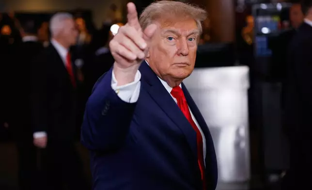 United States President Donald Trump arrives for the 81st session of the United Nations General Assembly at United Nations headquarters, Tuesday, Sept. 22, 2026. (AP Photo/Stefan Jeremiah)