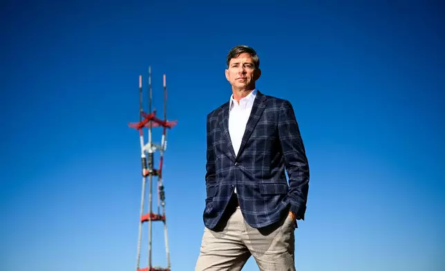 Public Media Company CEO Tim Isgitt stands for a portrait on Thursday, Oct. 8, 2026, in San Francisco. (AP Photo/Noah Berger)
