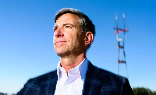 Public Media Company CEO Tim Isgitt stands for a portrait on Thursday, Oct. 8, 2026, in San Francisco. (AP Photo/Noah Berger)