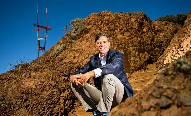 Public Media Company CEO Tim Isgitt sits for a portrait on Thursday, Oct. 8, 2026, in San Francisco. (AP Photo/Noah Berger)