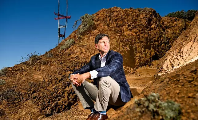Public Media Company CEO Tim Isgitt sits for a portrait on Thursday, Oct. 8, 2026, in San Francisco. (AP Photo/Noah Berger)
